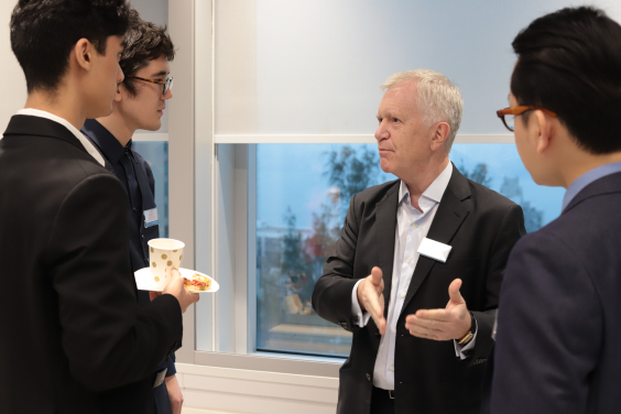 Mr. Simon Clarke (Citi Bank) sharing insights with speakers and student participants